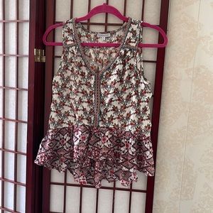 Floral high low top size M